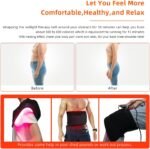 Red Light Therapy Infrared Light Therapy Pad for Body Pain NIR Deep Therapy for Back Knee Hands Feet Relief Portable 660nm 850nm Home Heating Light Therapy Wrap Belt Gift for Women Men - Image 2