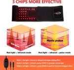 USUIE Red Light Therapy Belt, Infrared Light Therapy Wrap Red Light Therapy Device for Body with Timer for Back Shoulder Waist Muscle Pain Relief for Gift Women Men Gift - Image 4