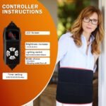 Red Light Therapy Belt with 360 LEDs – Near Infrared Light Therapy for Waist & Back, Red Light Therapy Mat for Body, Wearable Pain Relief Pad for Home (31.6" x 11.8", Black) - Image 4