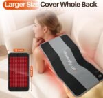 Comfytemp 24’’ x 12’’ Large Red Light Therapy Pad for Body, FSA Eligible HSA Near Infrared Light Therapy Wrap with Timer, 242 LEDs Light Therapy Pad for Back Shoulder Joint Muscle, 32W - Image 2