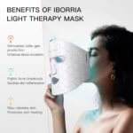 Red Light Therapy for Face, LED Face Mask Infrared Light Anti-Aging, 3 Modes for Blue & Yellow LED for Home, Yoga, Skincare, 2500mAh Rechargeable Remote Control, Adjustable Straps, Silicone - Image 3