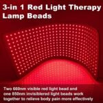 Red Light Therapy Belt with 360 LEDs – Near Infrared Light Therapy for Waist & Back, Red Light Therapy Mat for Body, Wearable Pain Relief Pad for Home (31.6" x 11.8", Black) - Image 2
