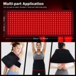Red Light Therapy Belt with 360 LEDs – Near Infrared Light Therapy for Waist & Back, Red Light Therapy Mat for Body, Wearable Pain Relief Pad for Home (31.6" x 11.8", Black) - Image 3