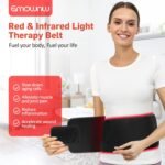 Red Light Therapy for Body, Infrared Light Therapy for Shoulder Waist Muscle Pain Relief, Upgraded 3 in 1 Led Beads, 660nm Red Light &850nm Near Infrared Light Therapy Belt Wrap Timer Remote Control - Image 7