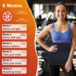 Red Light Therapy Belt with 360 LEDs – Near Infrared Light Therapy for Waist & Back, Red Light Therapy Mat for Body, Wearable Pain Relief Pad for Home (31.6" x 11.8", Black) - Image 7