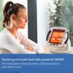Beurer IL50 Infrared Heat Lamp Heated Red Light Therapy Lamp for Body, Face, Sinuses, & Skin - Effective Muscle Pain & Cold Relief Treatment by Improving Blood Circulation - Image 3